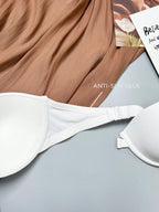 Women’s Beige Seamless Strapless Backless Bra – Padded Push-Up Bralette | Casual Everyday Comfort