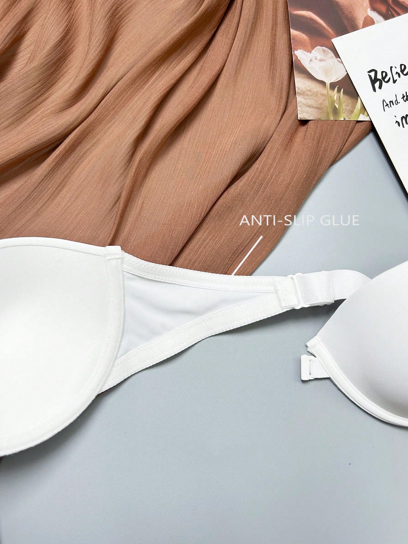 Women’s Beige Seamless Strapless Backless Bra – Padded Push-Up Bralette | Casual Everyday Comfort