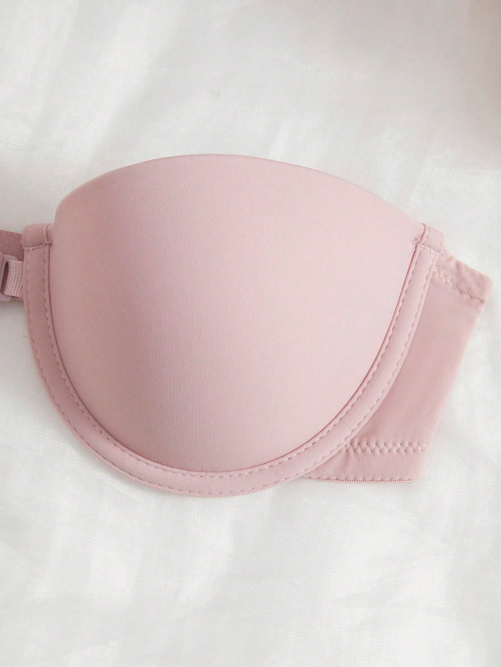 Women’s Beige Seamless Strapless Backless Bra – Padded Push-Up Bralette | Casual Everyday Comfort