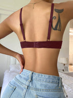 Underwire Bra with Adjustable Straps | Solid Color Support Fit | Comfortable Everyday Wear