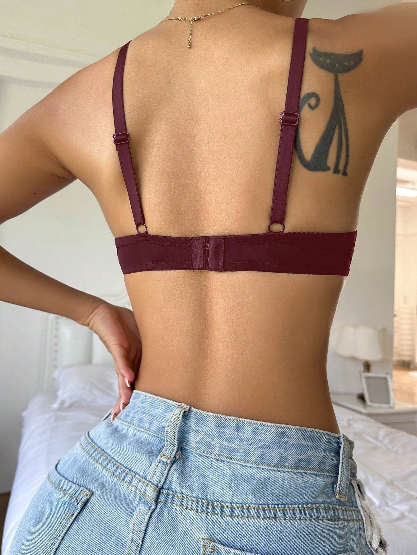 Underwire Bra with Adjustable Straps | Solid Color Support Fit | Comfortable Everyday Wear