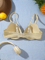 Underwire Bra with Adjustable Straps | Solid Color Support Fit | Comfortable Everyday Wear