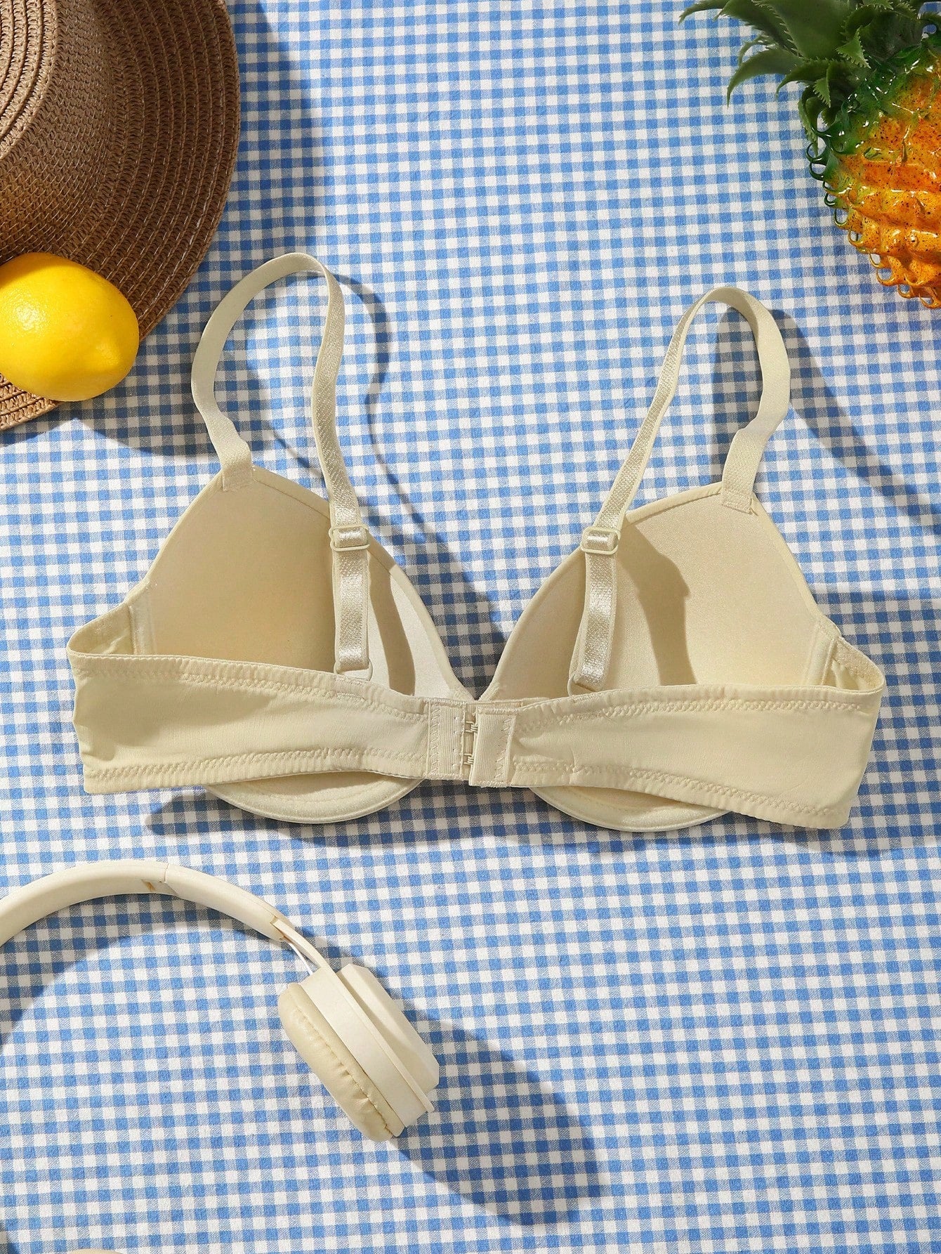 Underwire Bra with Adjustable Straps | Solid Color Support Fit | Comfortable Everyday Wear