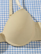 Underwire Bra with Adjustable Straps | Solid Color Support Fit | Comfortable Everyday Wear