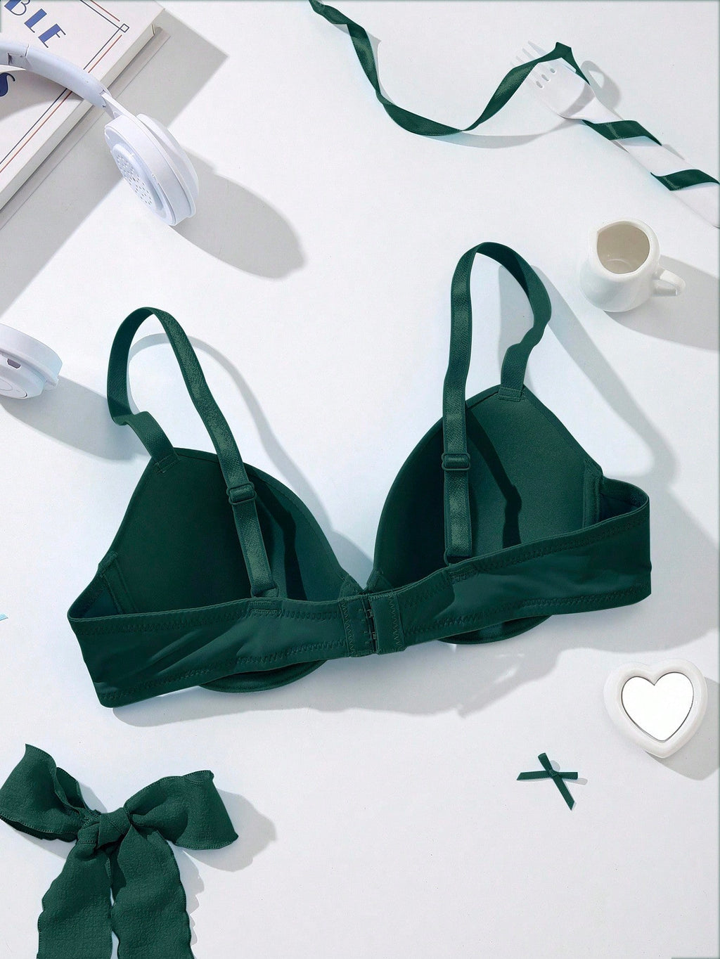 Underwire Bra with Adjustable Straps | Solid Color Support Fit | Comfortable Everyday Wear