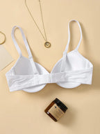 Underwire Bra with Adjustable Straps | Solid Color Support Fit | Comfortable Everyday Wear