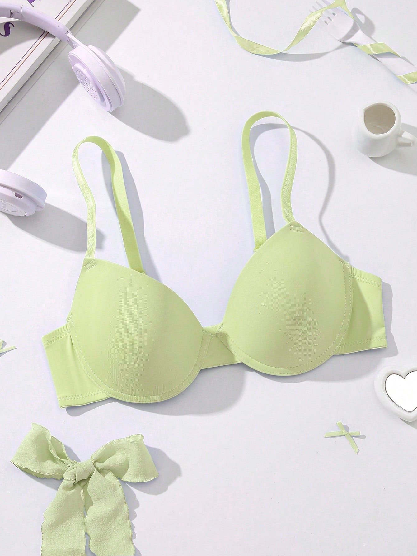 Underwire Bra with Adjustable Straps | Solid Color Support Fit | Comfortable Everyday Wear