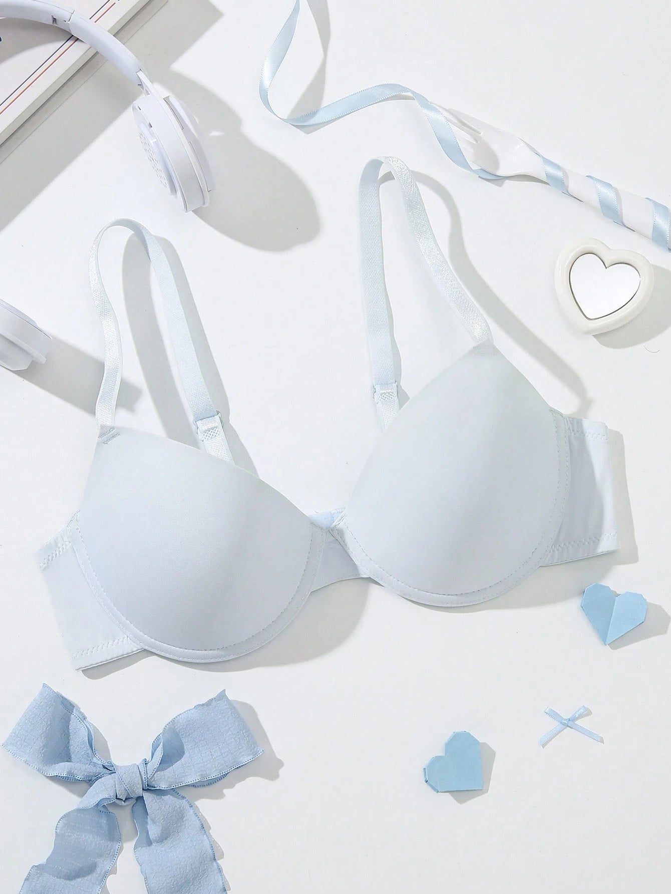 Underwire Bra with Adjustable Straps | Solid Color Support Fit | Comfortable Everyday Wear