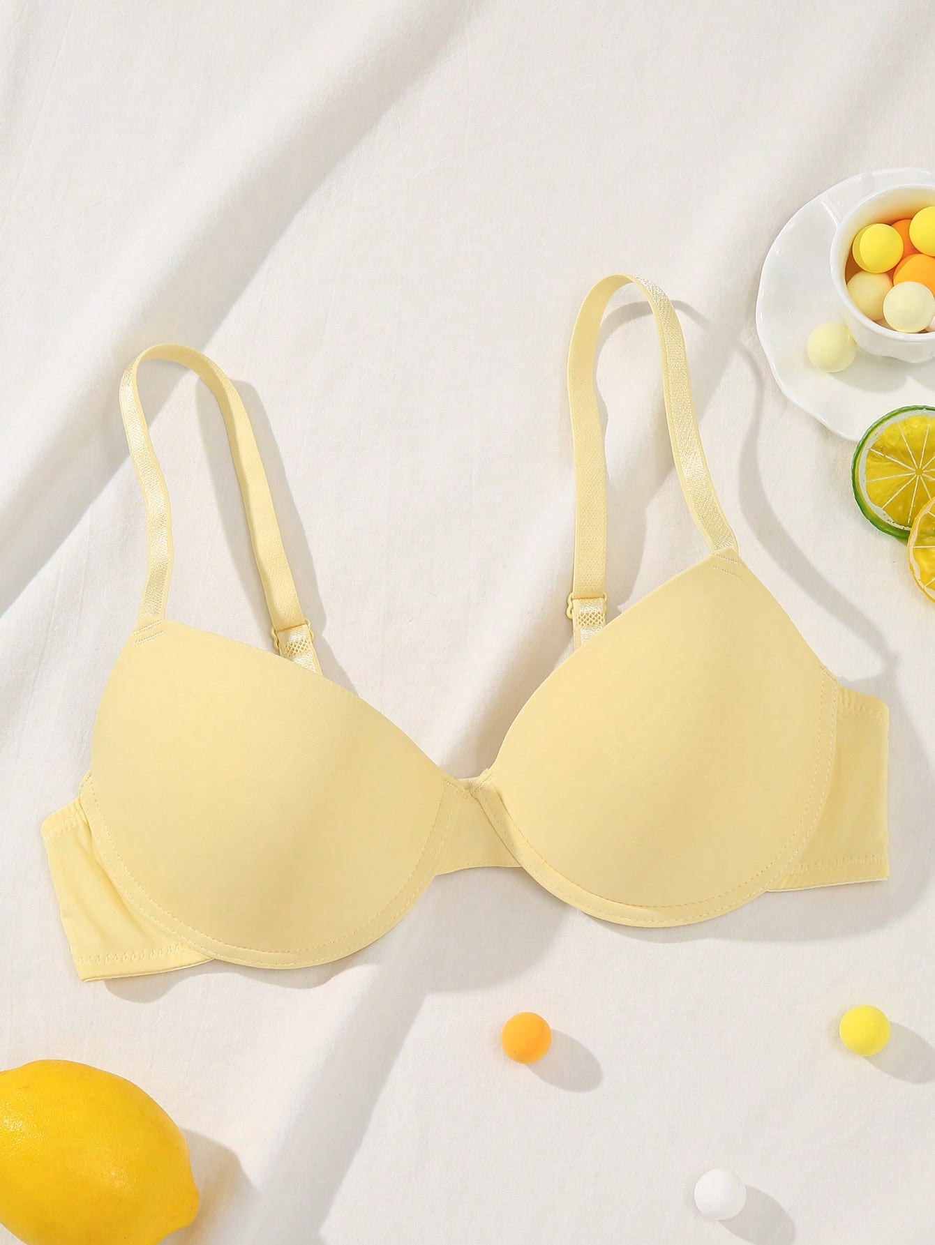 Underwire Bra with Adjustable Straps | Solid Color Support Fit | Comfortable Everyday Wear