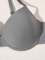 Underwire Bra with Adjustable Straps | Solid Color Support Fit | Comfortable Everyday Wear