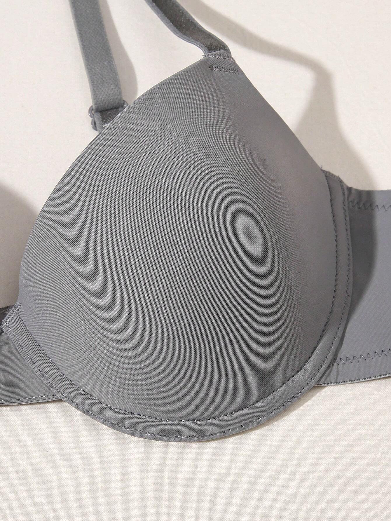 Underwire Bra with Adjustable Straps | Solid Color Support Fit | Comfortable Everyday Wear