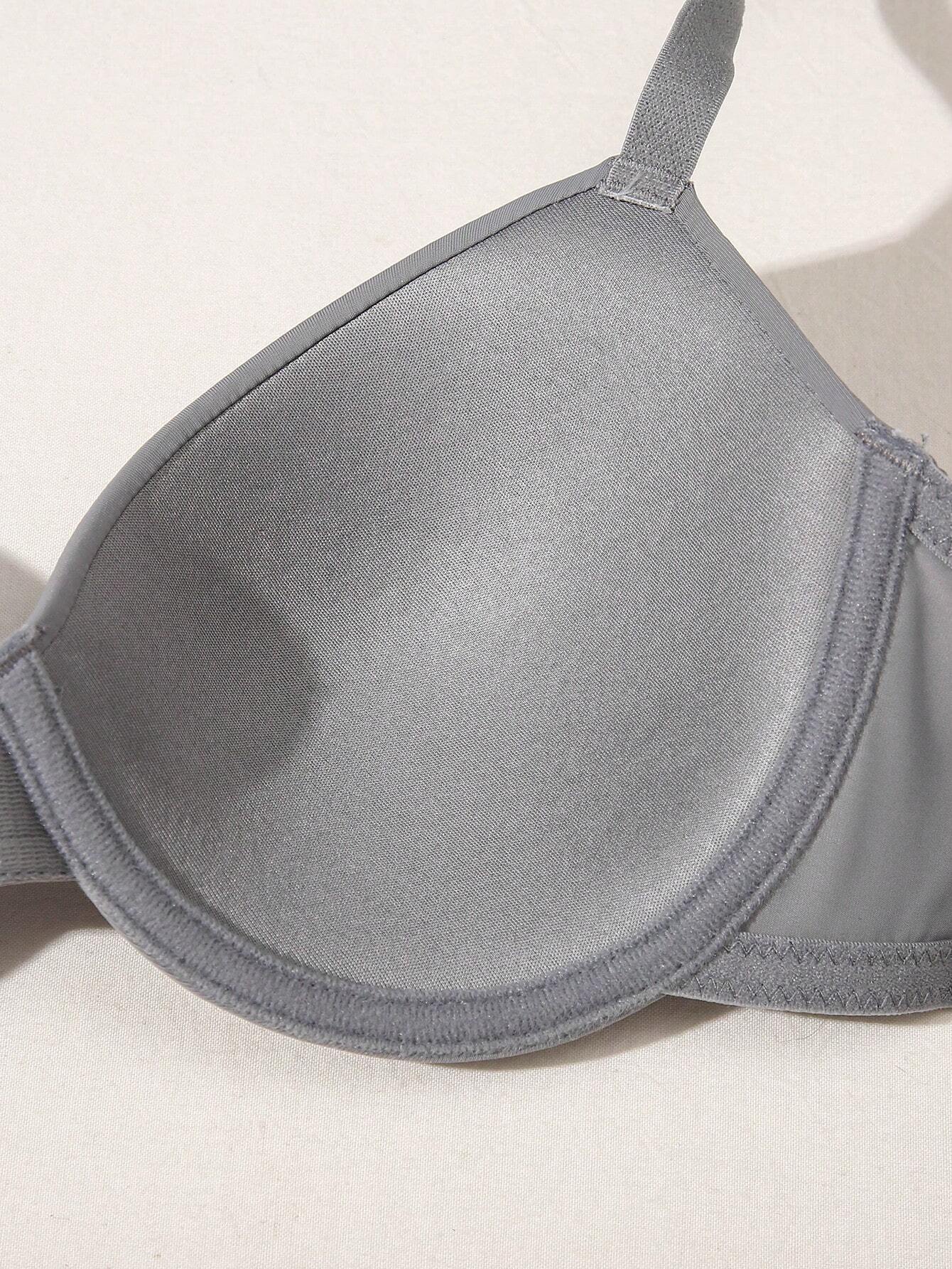 Underwire Bra with Adjustable Straps | Solid Color Support Fit | Comfortable Everyday Wear