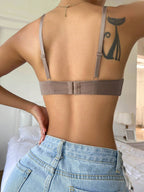 Underwire Bra with Adjustable Straps | Solid Color Support Fit | Comfortable Everyday Wear