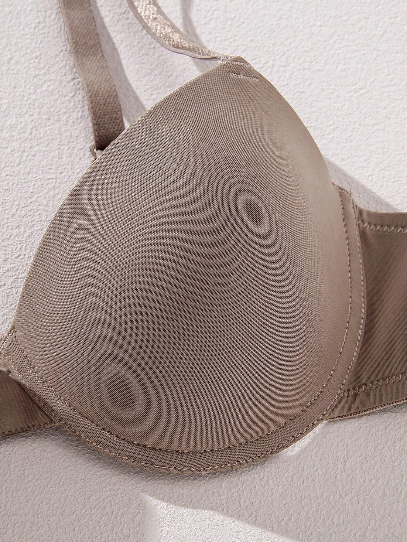 Underwire Bra with Adjustable Straps | Solid Color Support Fit | Comfortable Everyday Wear