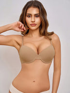 Underwire Bra with Adjustable Straps | Solid Color Support Fit | Comfortable Everyday Wear