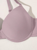 Underwire Bra with Adjustable Straps | Solid Color Support Fit | Comfortable Everyday Wear