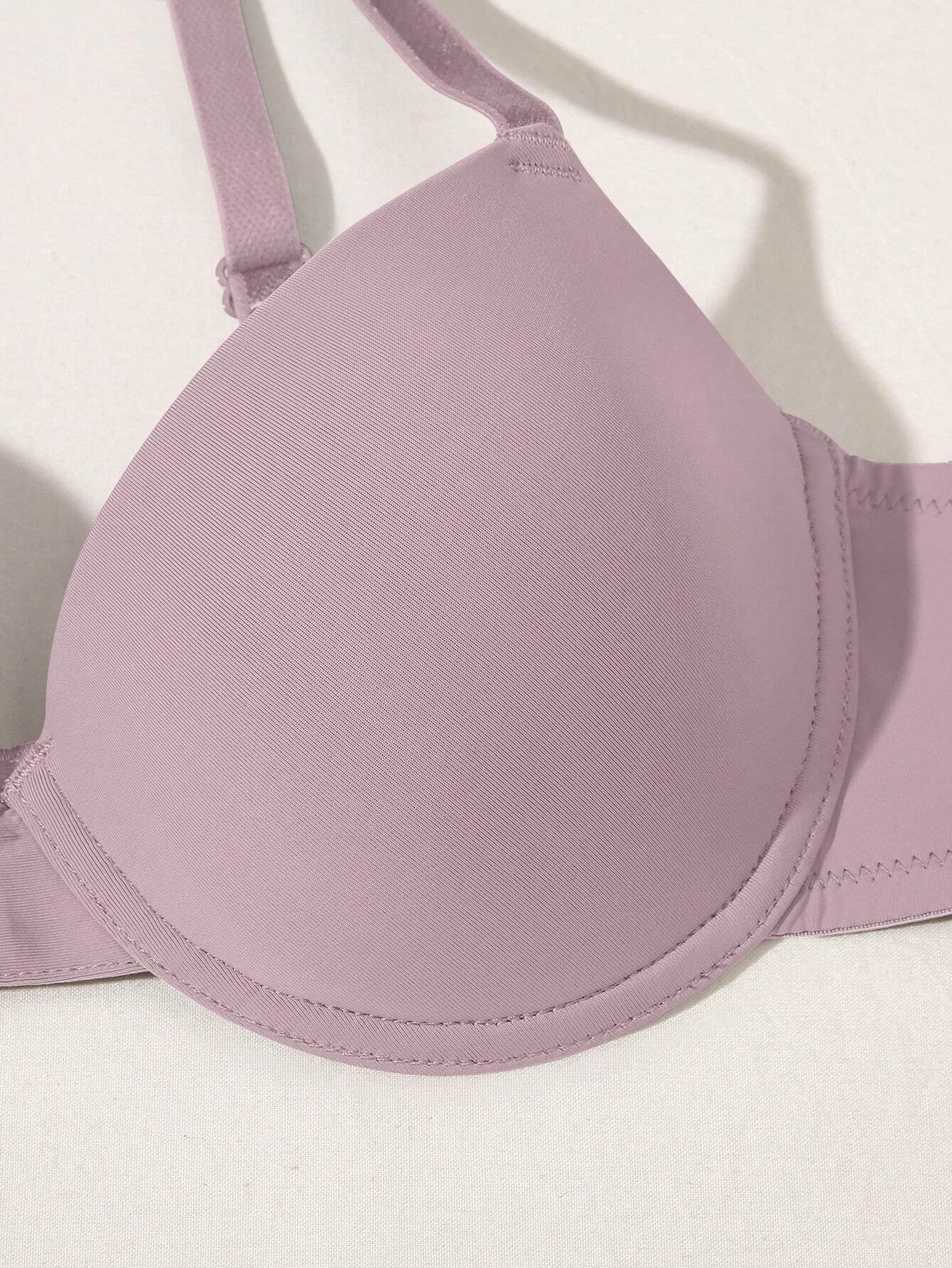 Underwire Bra with Adjustable Straps | Solid Color Support Fit | Comfortable Everyday Wear