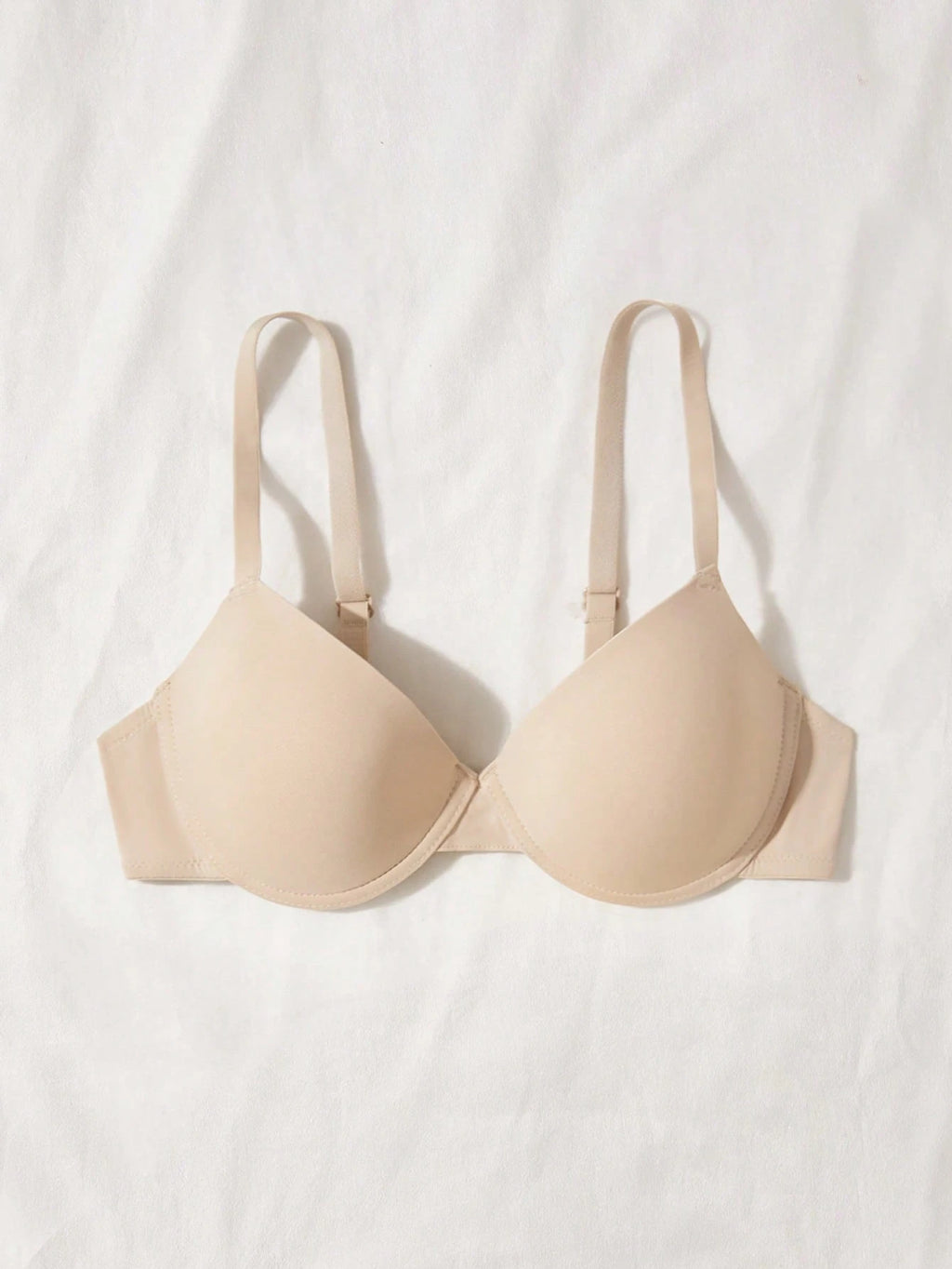Underwire Bra with Adjustable Straps | Solid Color Support Fit | Comfortable Everyday Wear