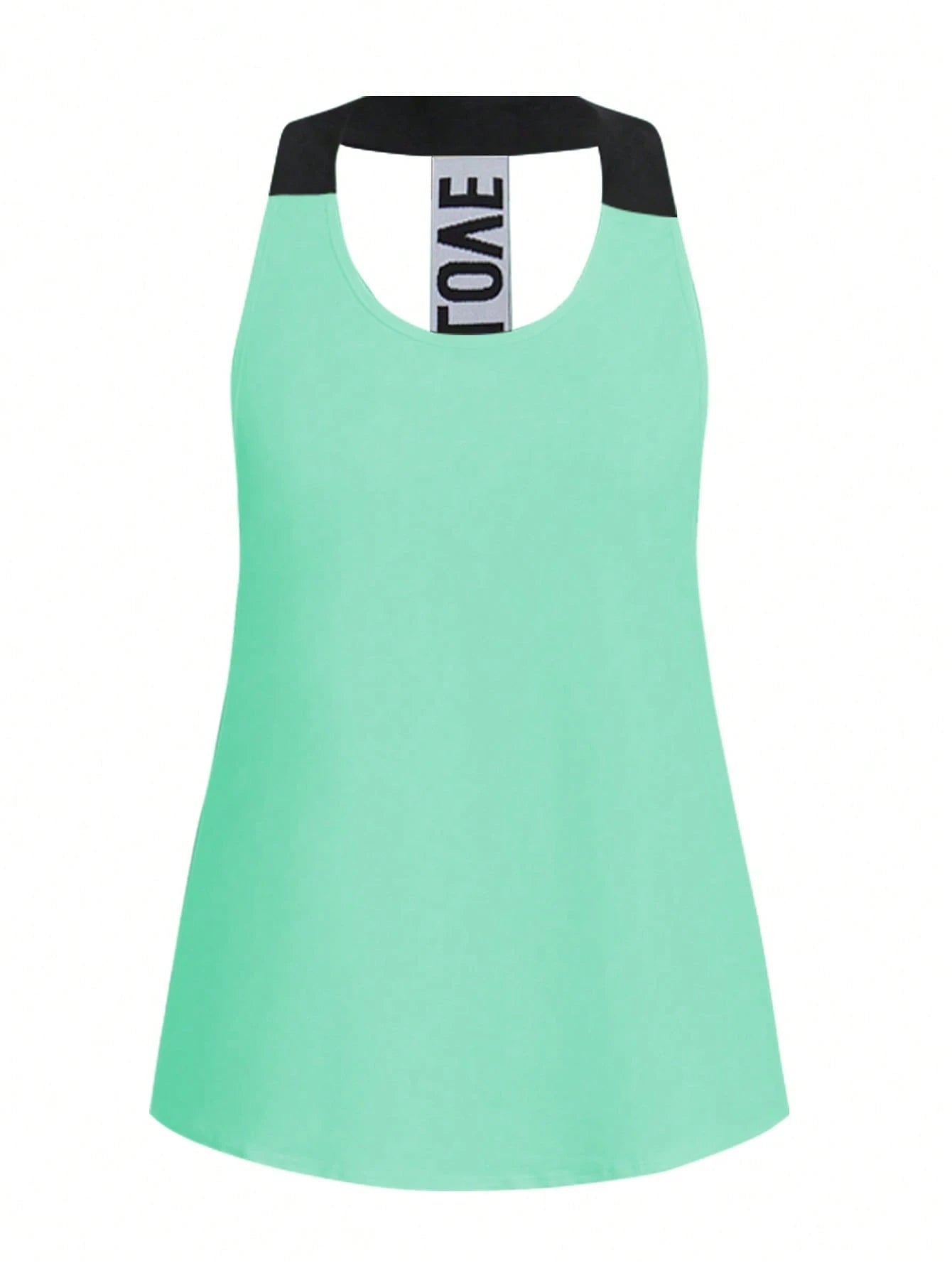Short & Punchy  Graphic Cami & Contrast Leggings Sports Set