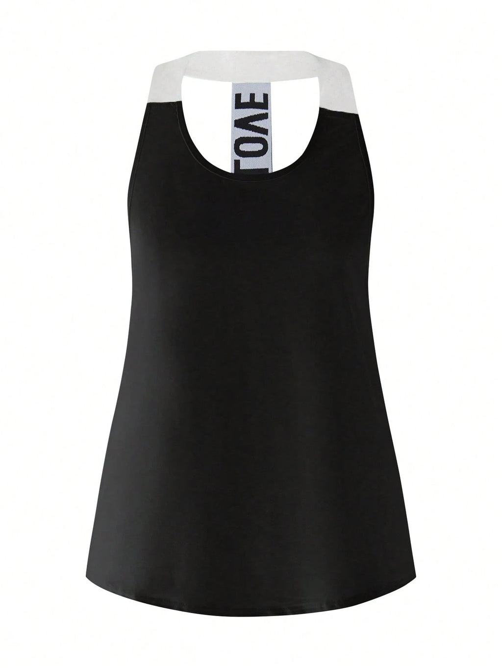Short & Punchy  Graphic Cami & Contrast Leggings Sports Set