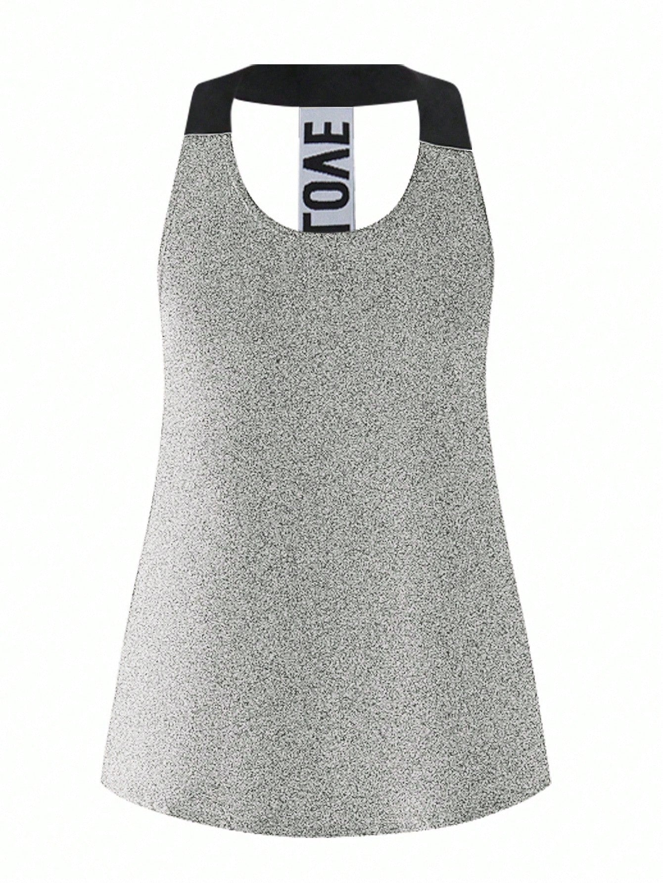Short & Punchy  Graphic Cami & Contrast Leggings Sports Set