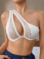 Women's One-Shoulder Hollow Out Bra | Sexy Fashion Lingerie Top
