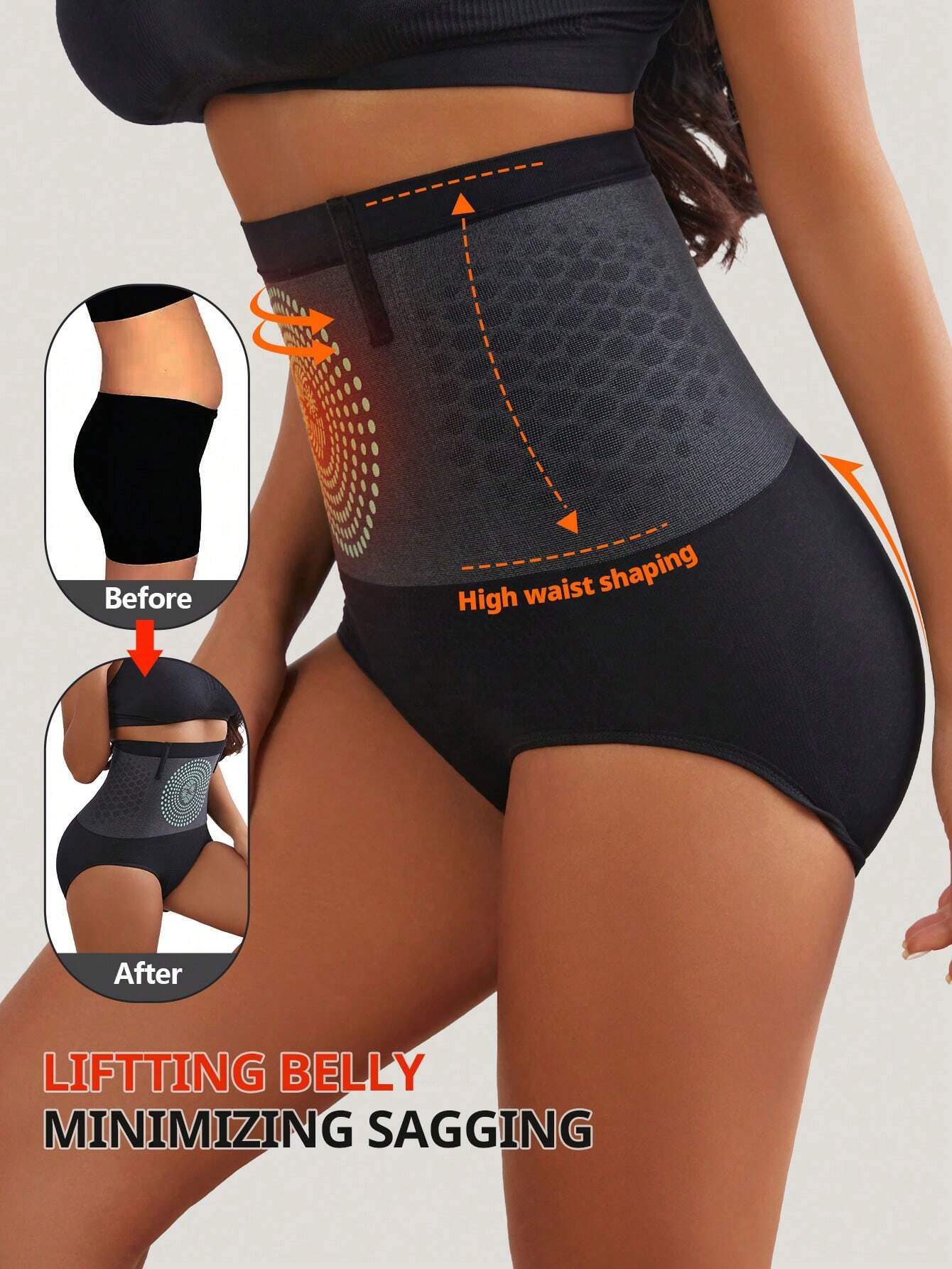 Seamless High Waist Shaping Underwear | Tummy Control Sports Shapewear