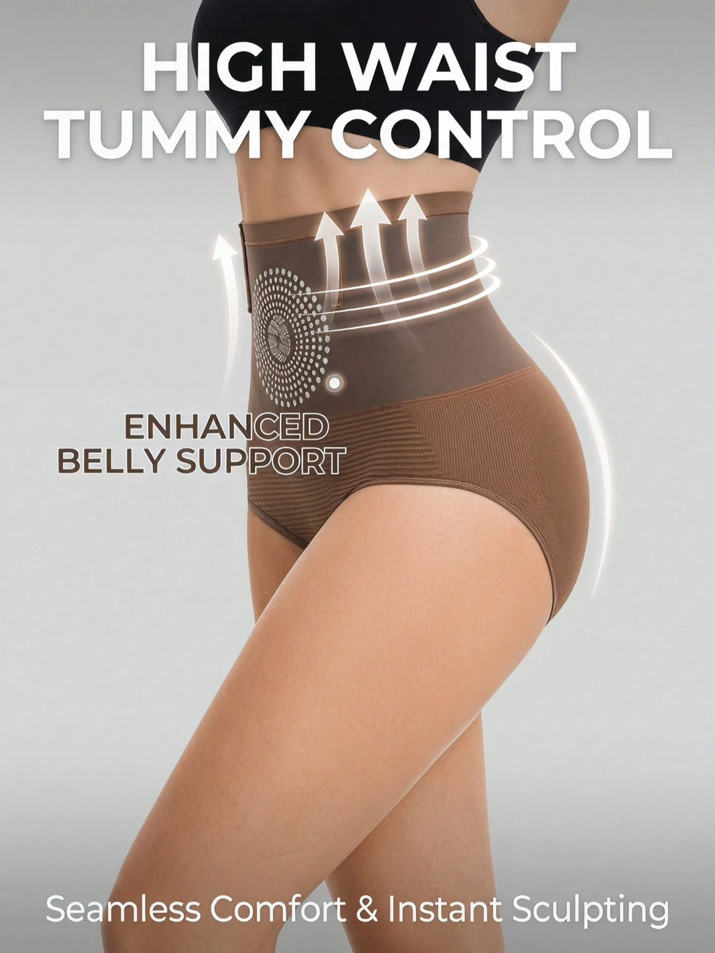 Seamless High Waist Shaping Underwear | Tummy Control Sports Shapewear
