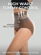 Seamless High Waist Shaping Underwear | Tummy Control Sports Shapewear