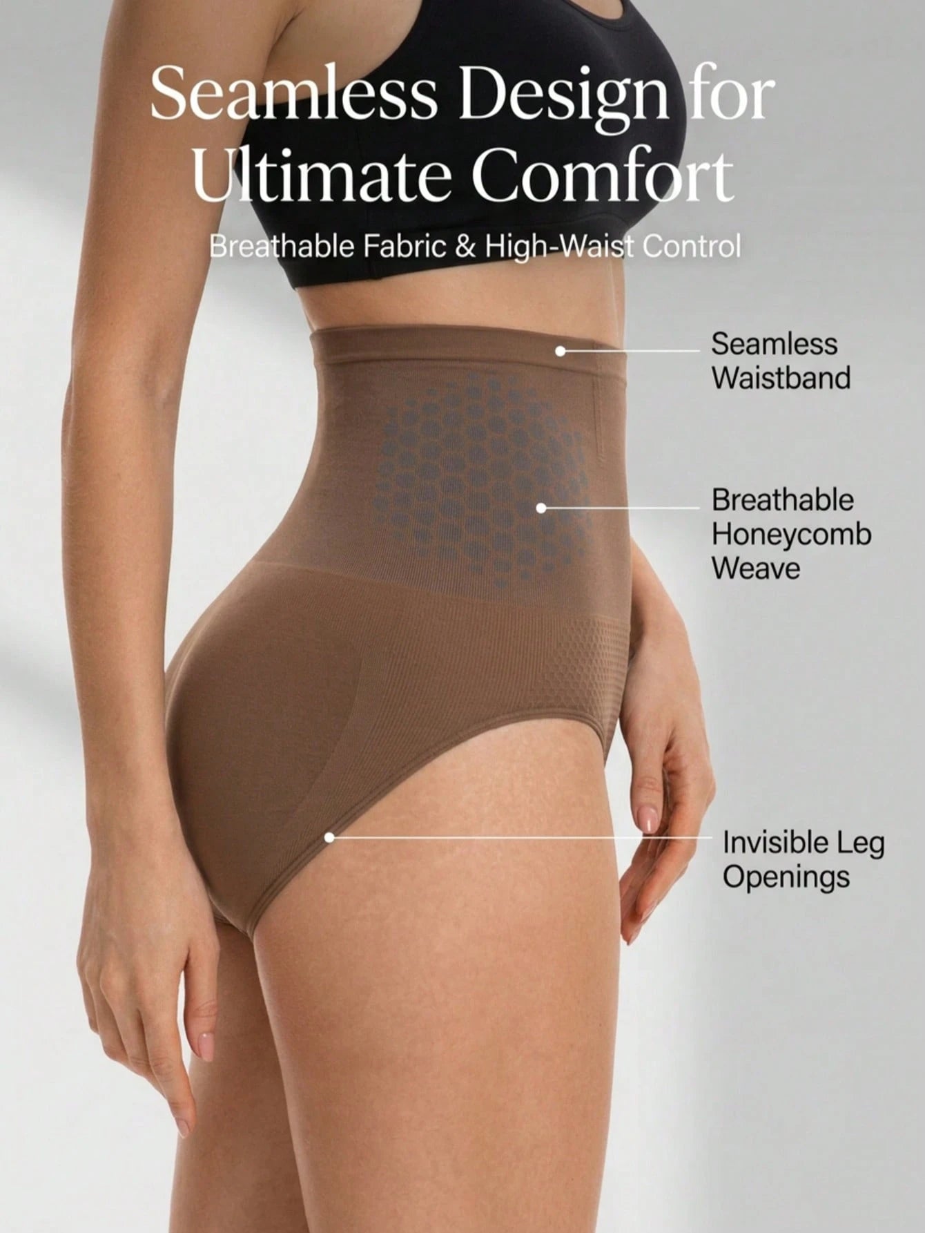 Seamless High Waist Shaping Underwear | Tummy Control Sports Shapewear