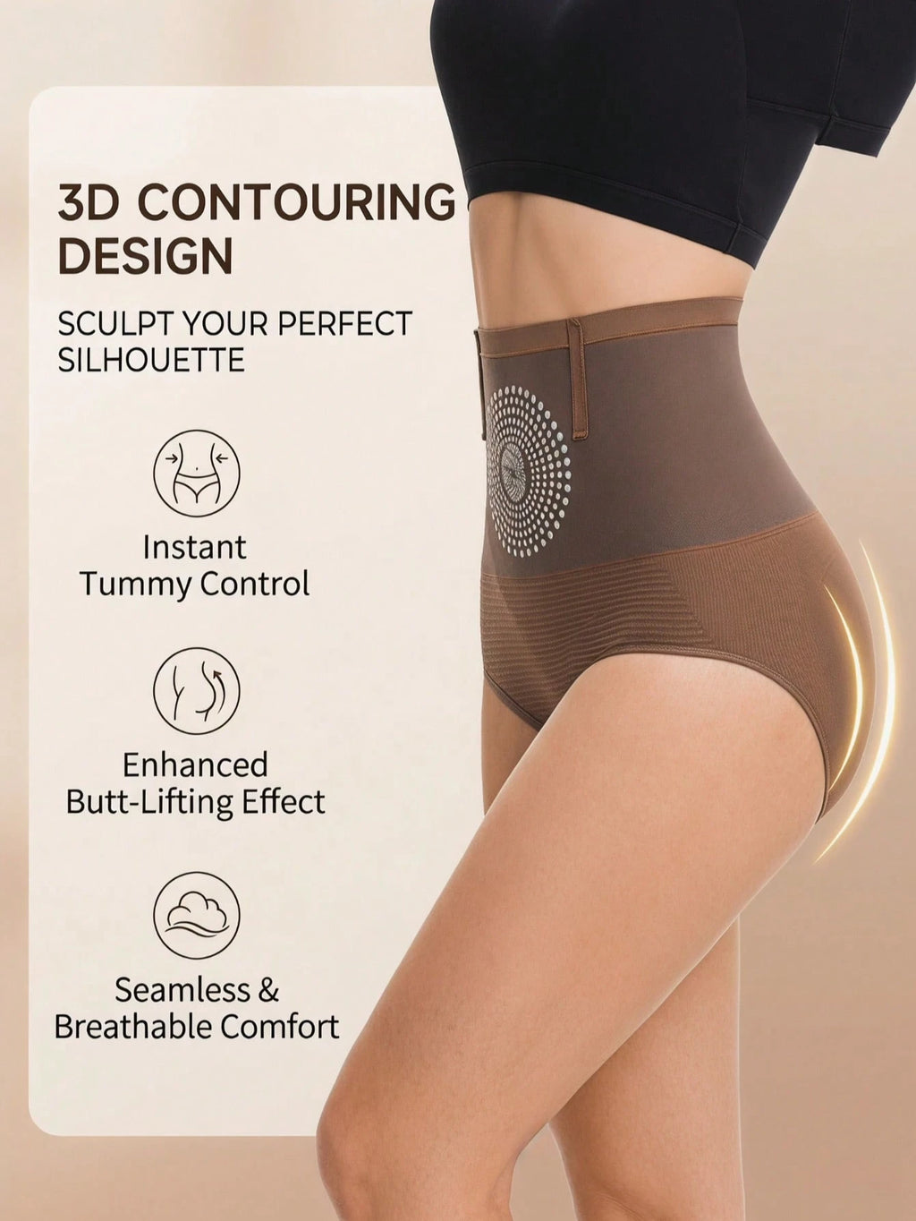 Seamless High Waist Shaping Underwear | Tummy Control Sports Shapewear