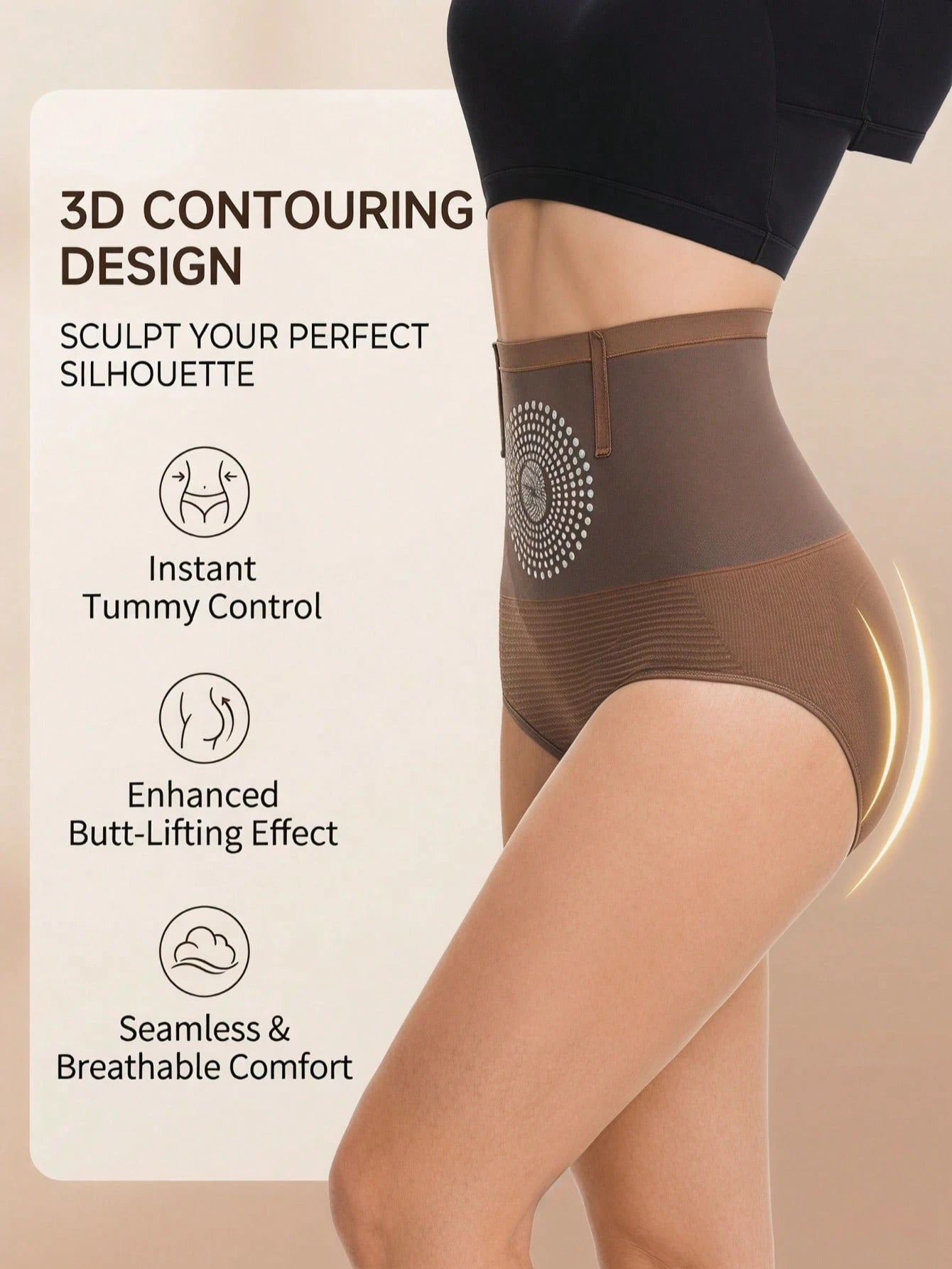 Seamless High Waist Shaping Underwear | Tummy Control Sports Shapewear