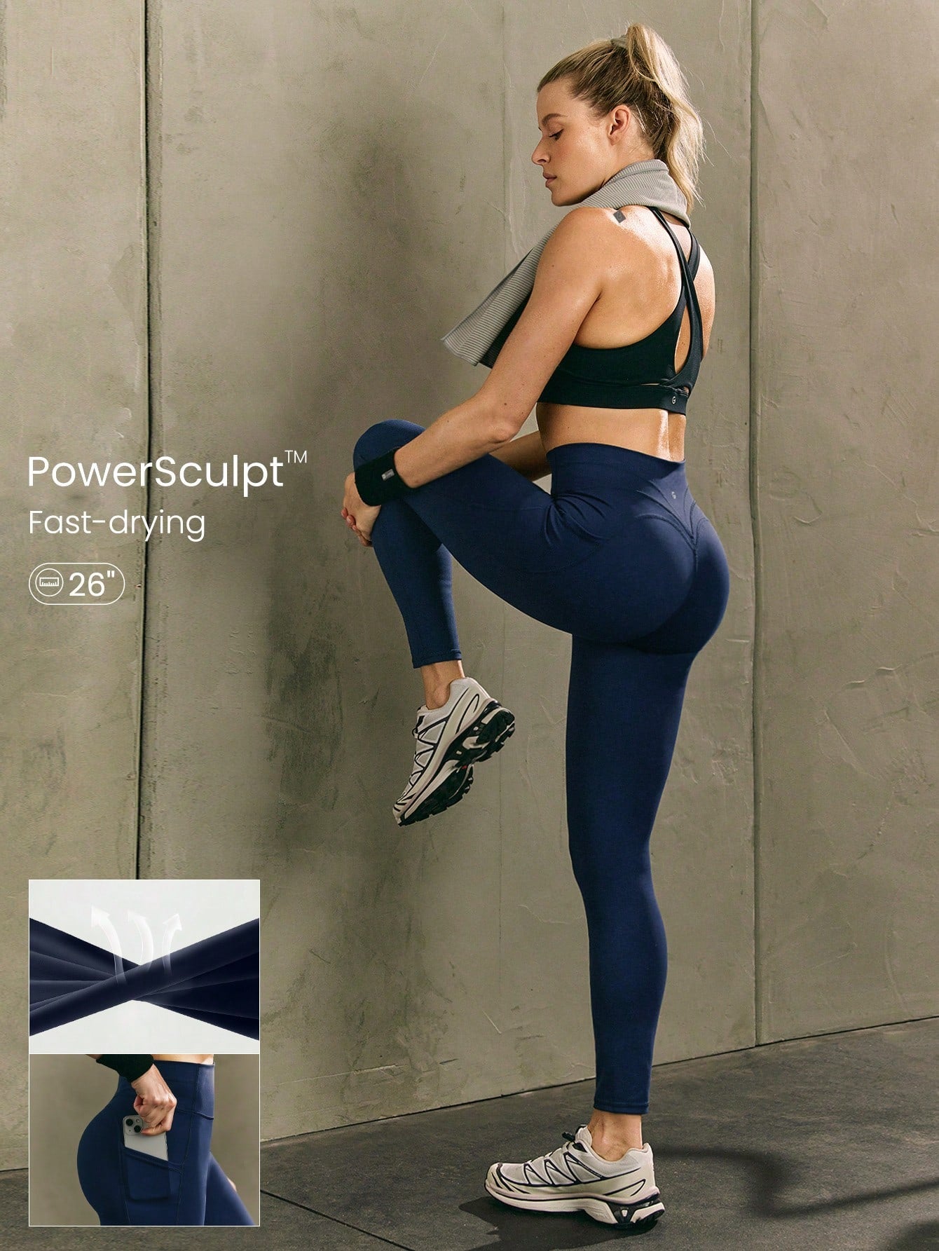 Clean & Direct (Recommended)  26" Power Sculpt Training Leggings