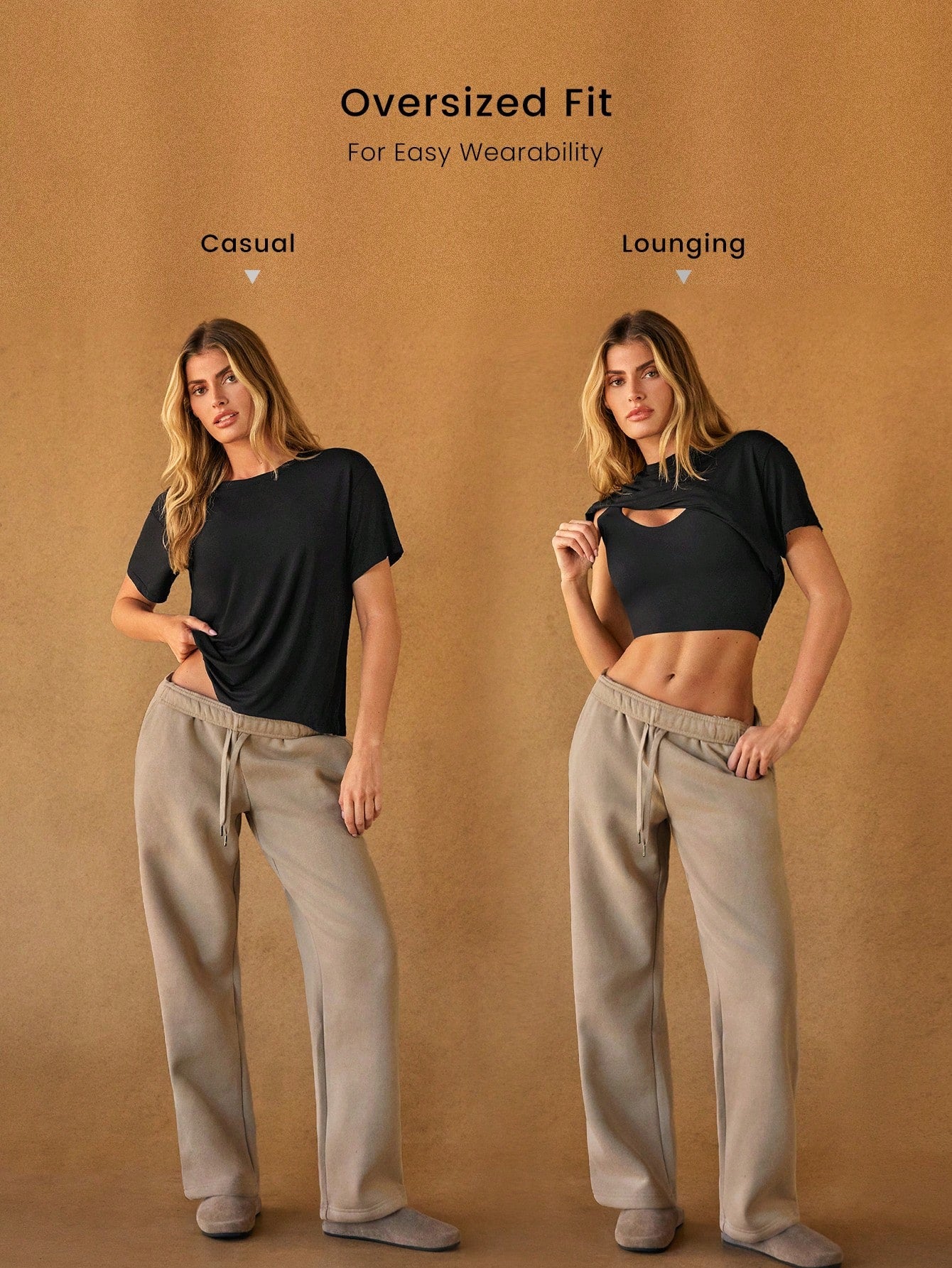 Clean & Modern Everyday Fleece Wide Leg Lounge Pants