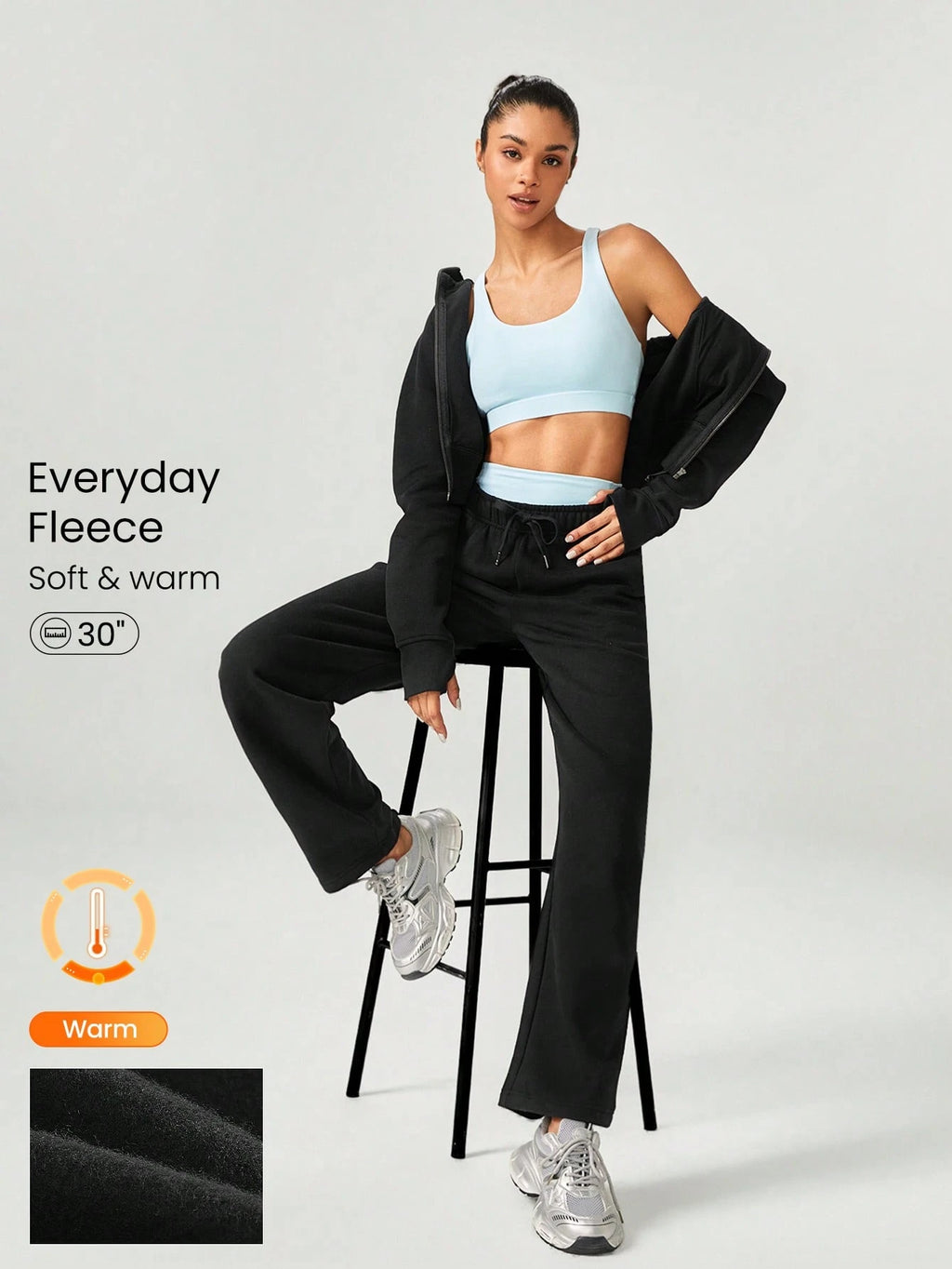 Clean & Modern Everyday Fleece Wide Leg Lounge Pants