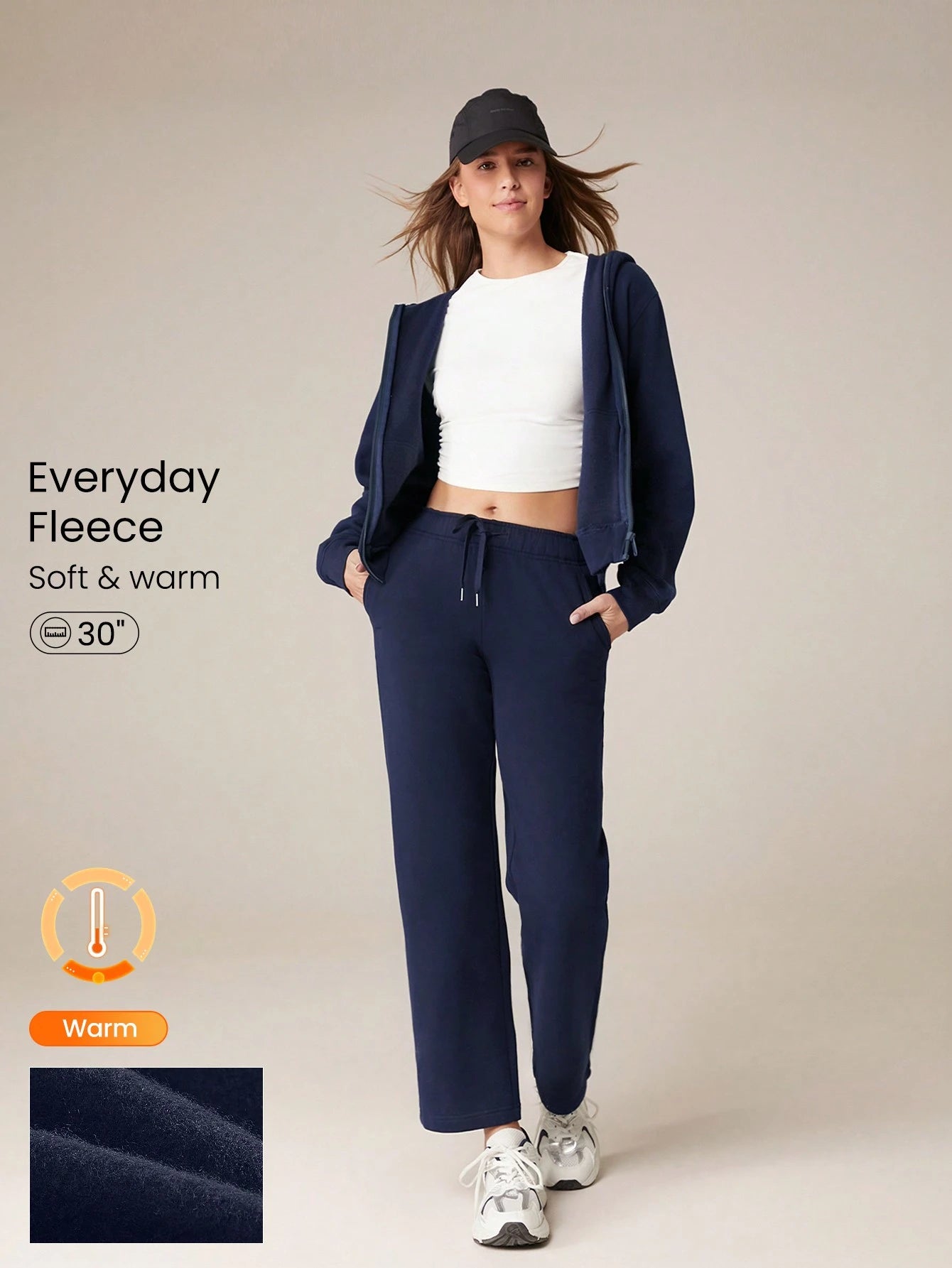 Clean & Modern Everyday Fleece Wide Leg Lounge Pants