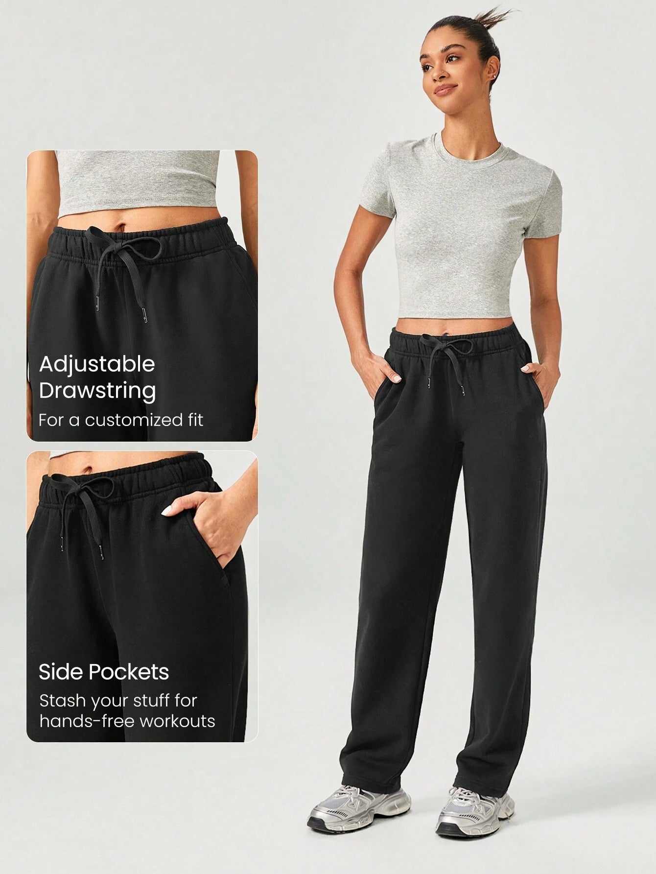Clean & Modern Everyday Fleece Wide Leg Lounge Pants