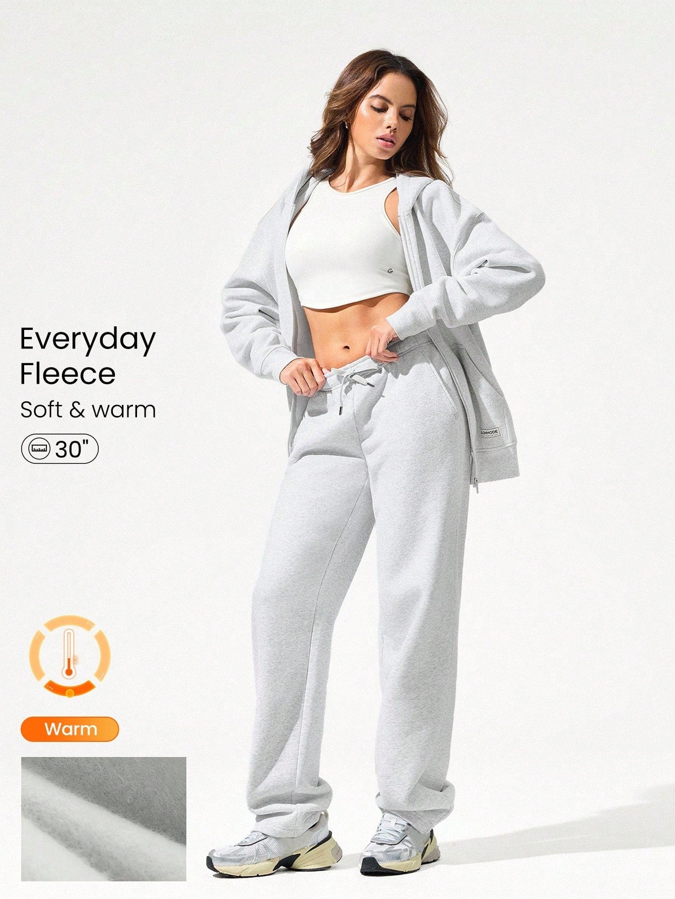 Clean & Modern Everyday Fleece Wide Leg Lounge Pants