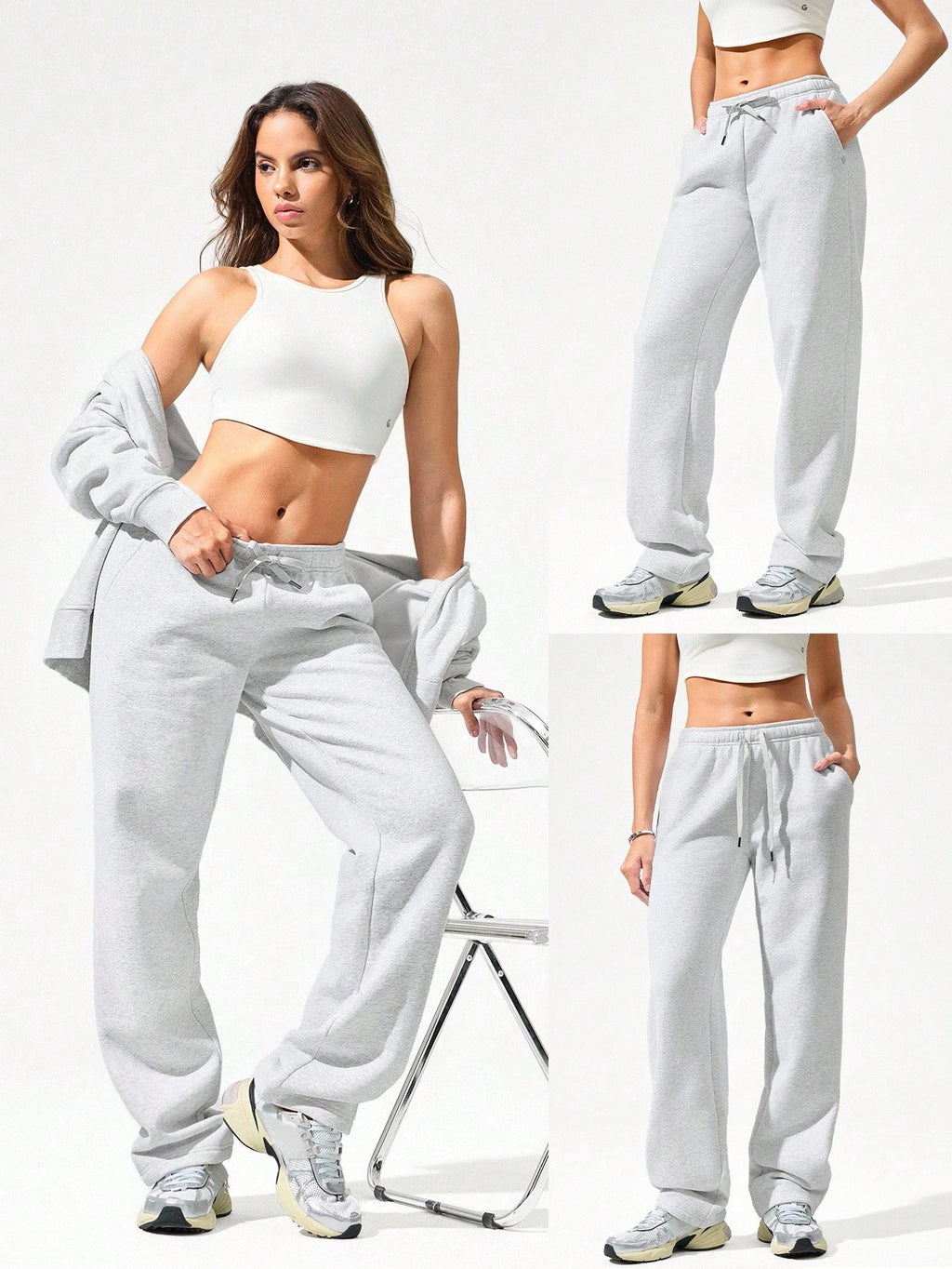 Clean & Modern Everyday Fleece Wide Leg Lounge Pants