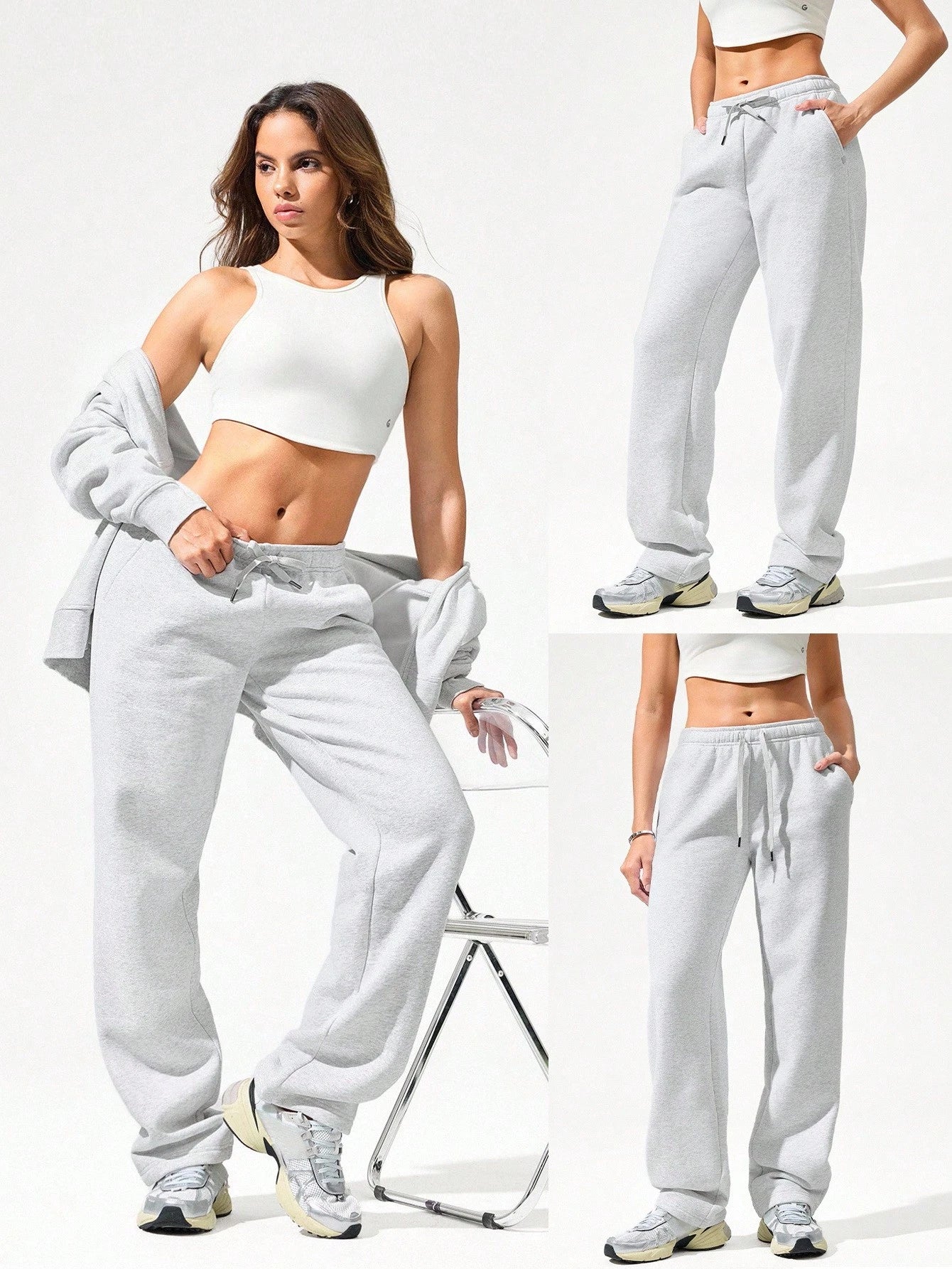 Clean & Modern Everyday Fleece Wide Leg Lounge Pants