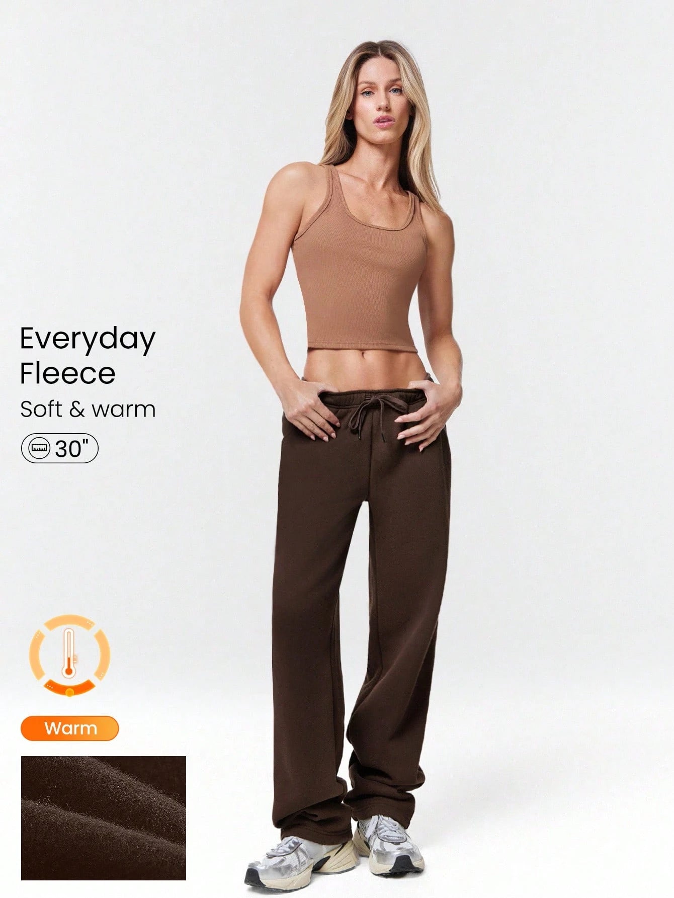 Clean & Modern Everyday Fleece Wide Leg Lounge Pants