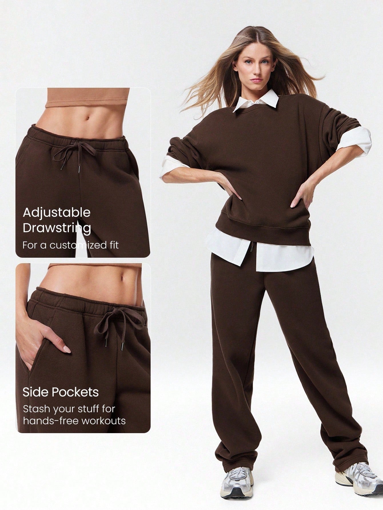 Clean & Modern Everyday Fleece Wide Leg Lounge Pants