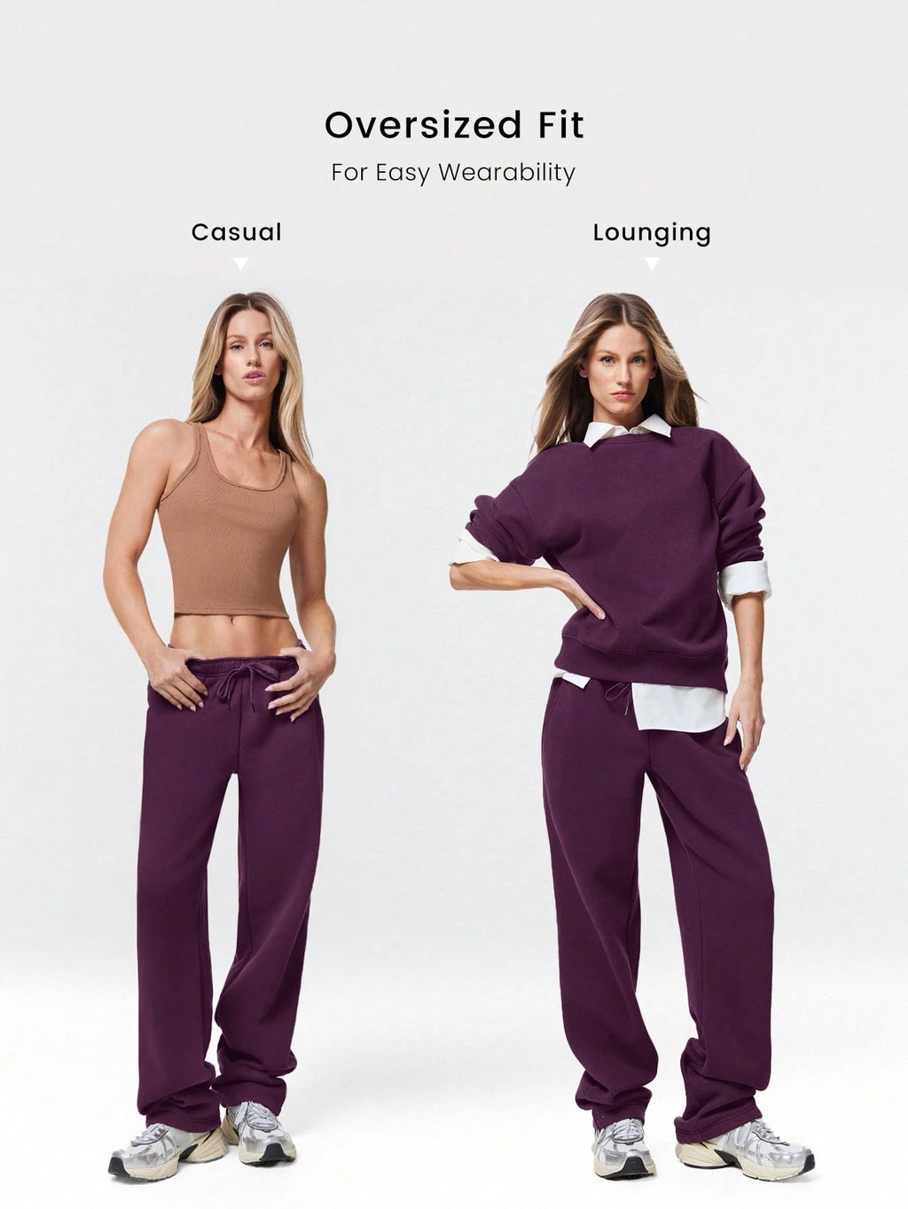 Clean & Modern Everyday Fleece Wide Leg Lounge Pants