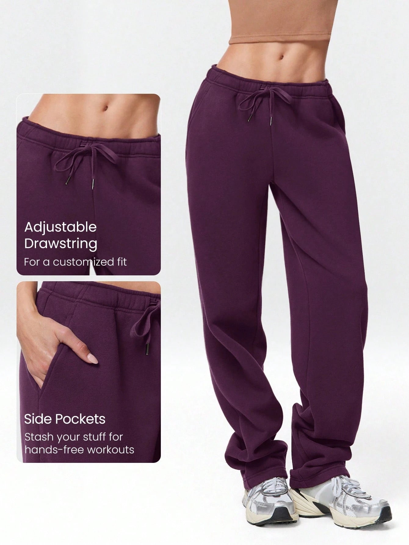 Clean & Modern Everyday Fleece Wide Leg Lounge Pants