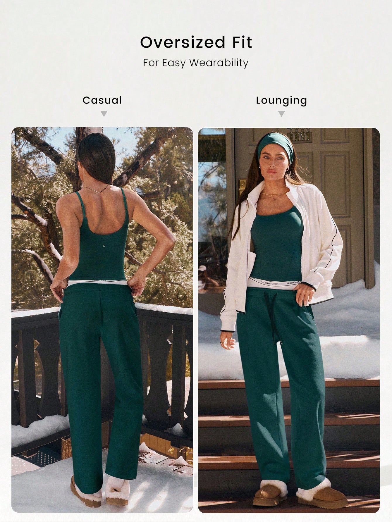 Clean & Modern Everyday Fleece Wide Leg Lounge Pants