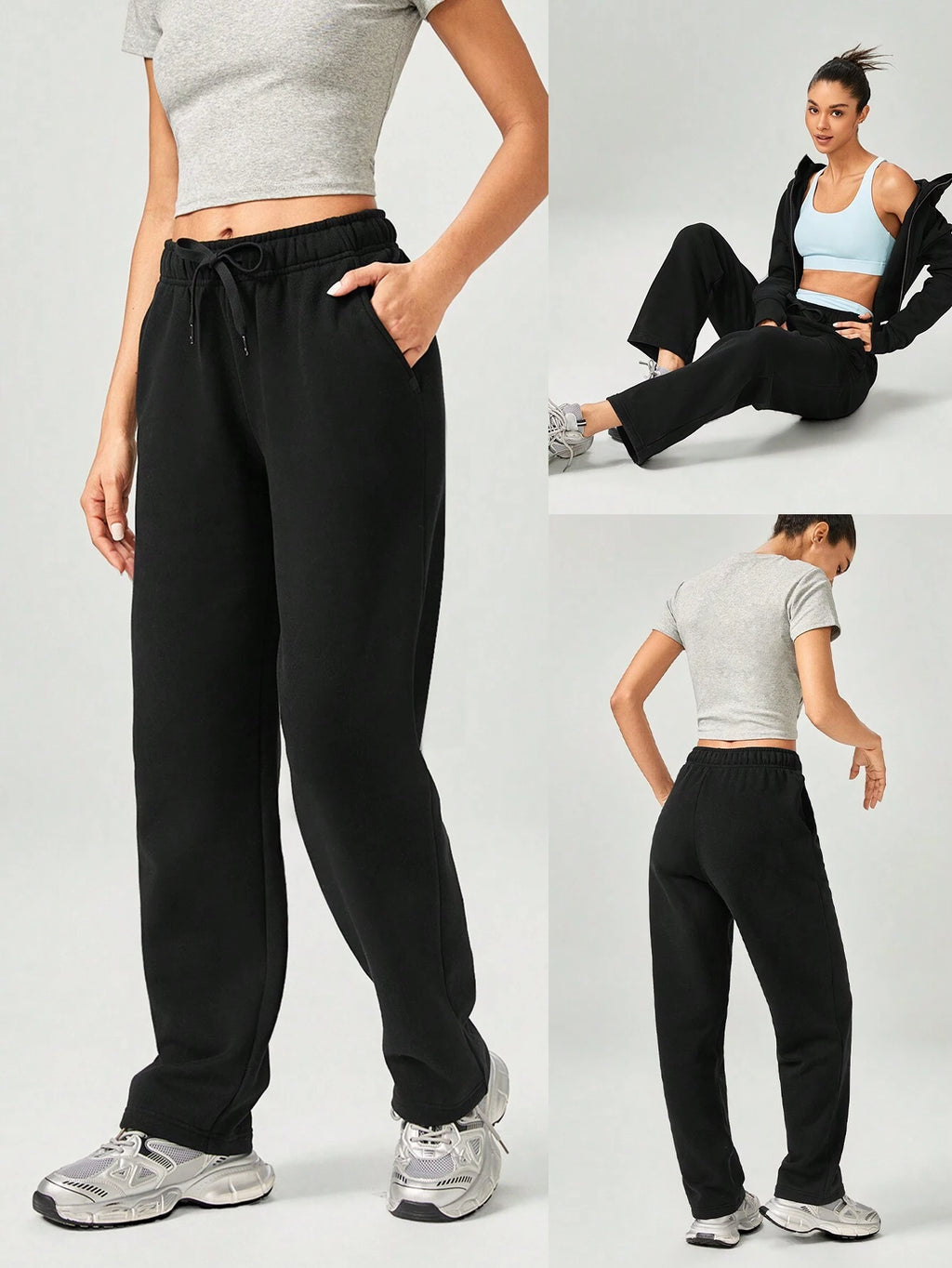Clean & Modern Everyday Fleece Wide Leg Lounge Pants