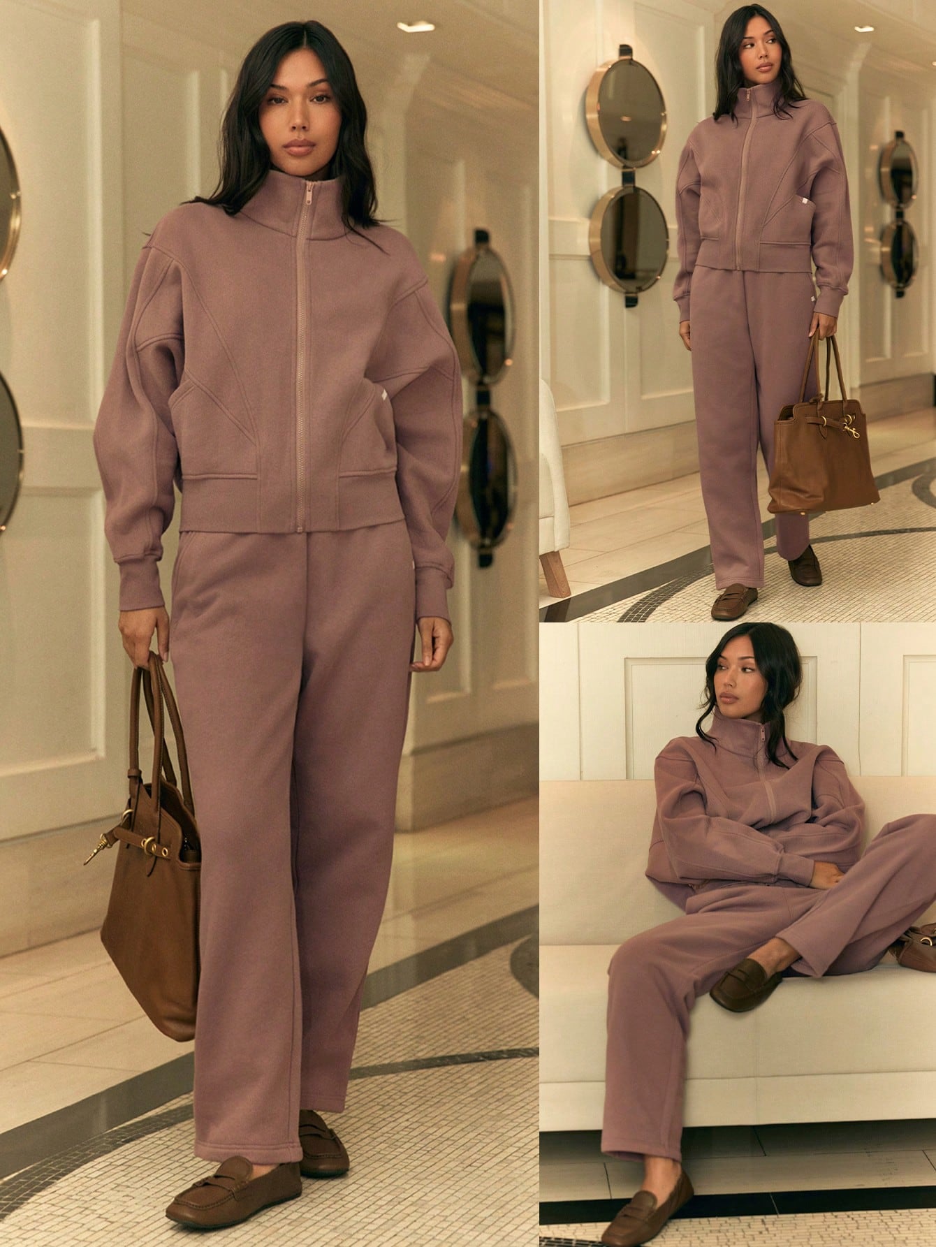 Clean & Modern Everyday Fleece Wide Leg Lounge Pants