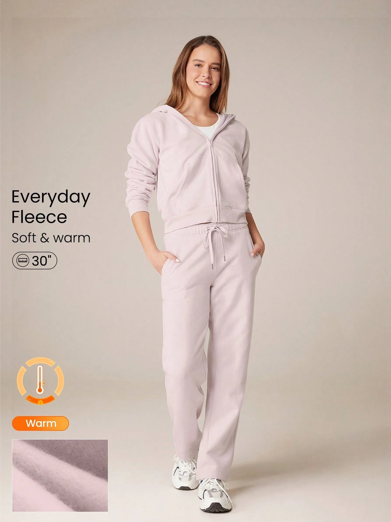 Clean & Modern Everyday Fleece Wide Leg Lounge Pants