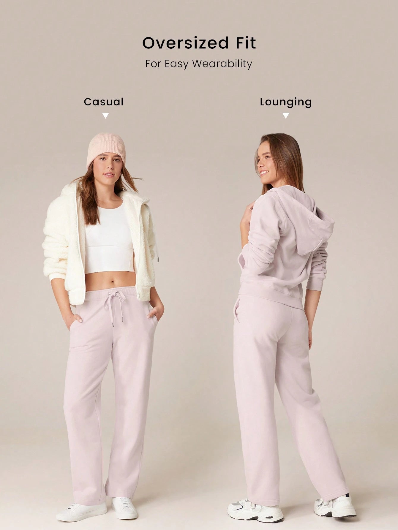 Clean & Modern Everyday Fleece Wide Leg Lounge Pants