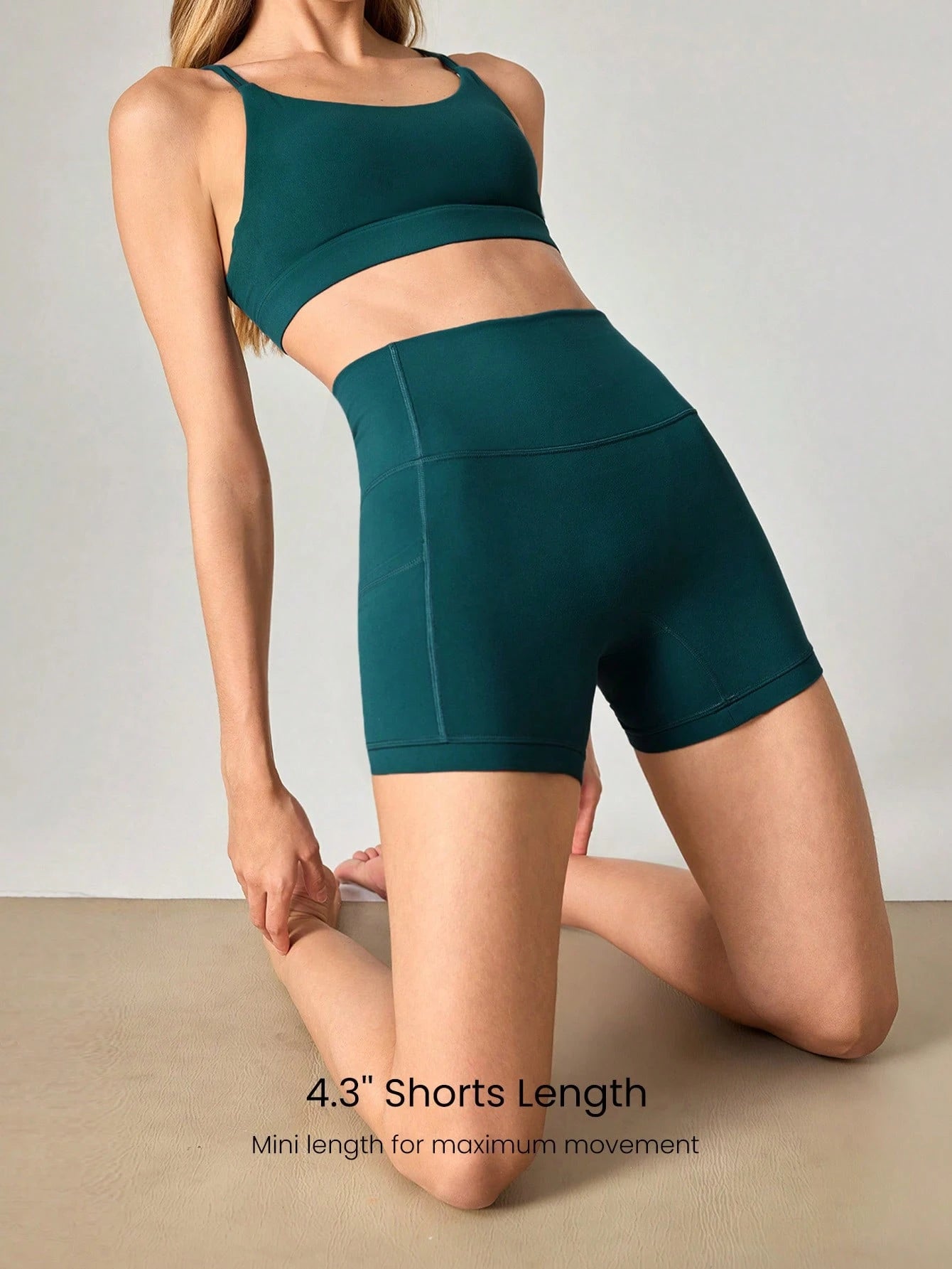Clean & Direct (Best for general use)  Women's 4.3" Anti-Slip Pocket Bike Shorts - No Front Seam